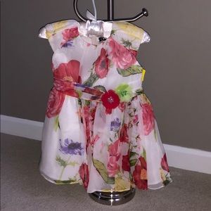 David Charles floral print chiffon dress